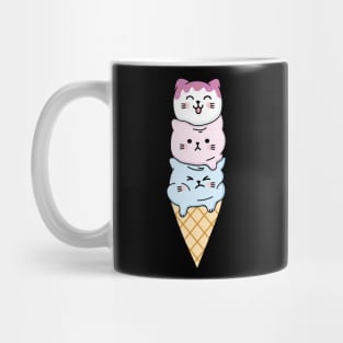 Kawaii Cat Ice Cream Mug